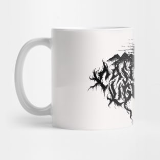 Cascadian Lightfall (Black on White) Mug